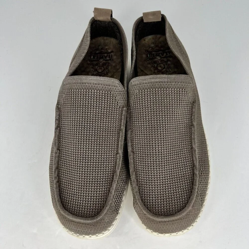Itazero Mens A21M04 Khaki Arch Support Insoles Casual Slip On Size 9.5 Loafers